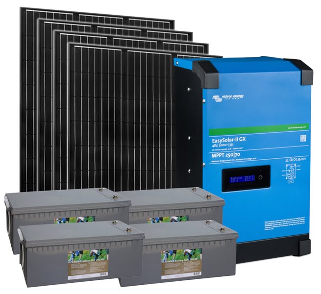 Sähköt mökille: Aurinkoenergiapaketti Hytte on varustettu Victronin Easysolar -invertterilaturilla, mikä helpottaa asennusta merkittävästi.