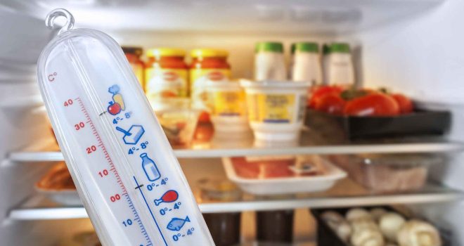 Jääkaapin oikea lämpötila auttaa pitämään elintarvikkeet tuoreina.