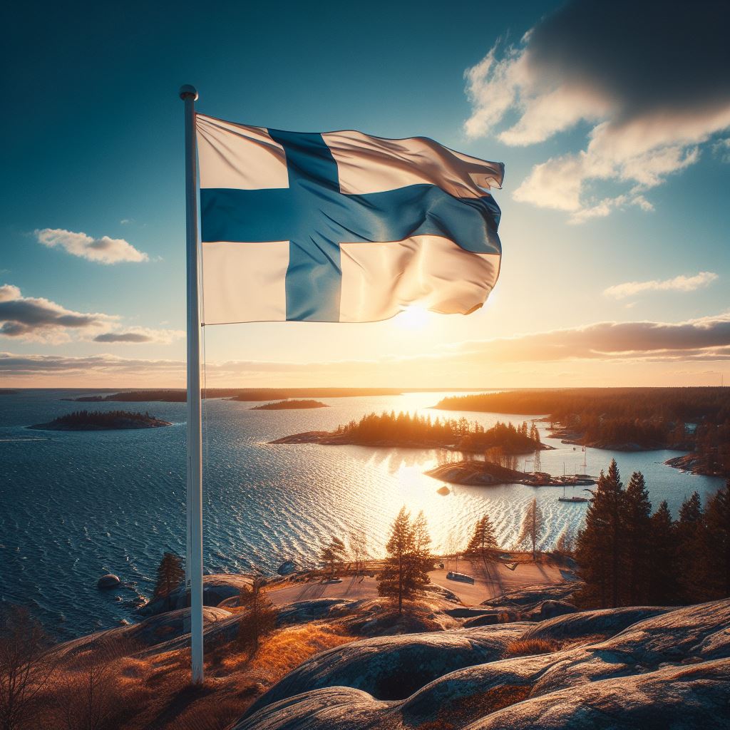Vappukortti Suomen lippu